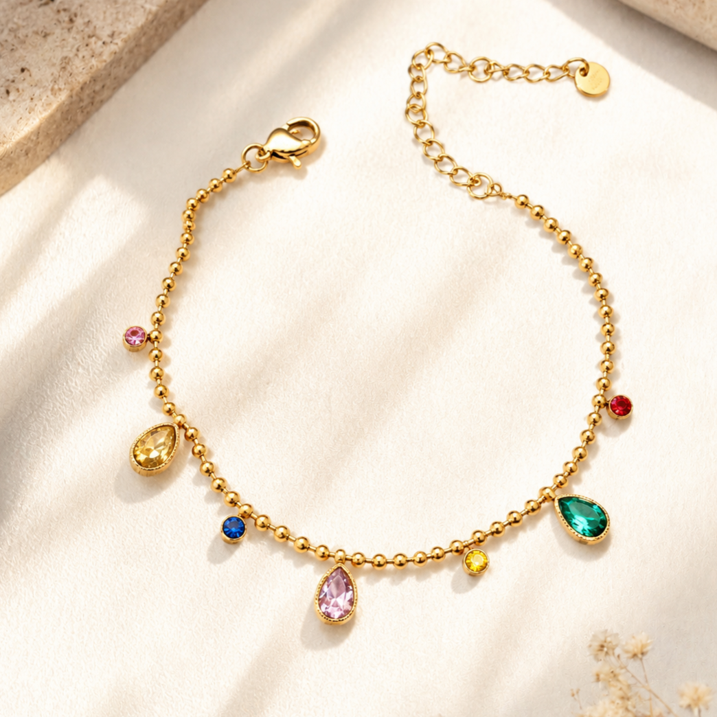 Genia Multicolour Drop Bracelet