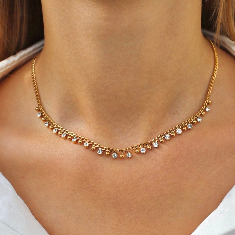 Vihana White Droplets Necklace✨