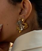 Rugim Dual Flower Earrings