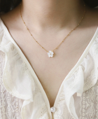 Toire White Flower Necklace✨
