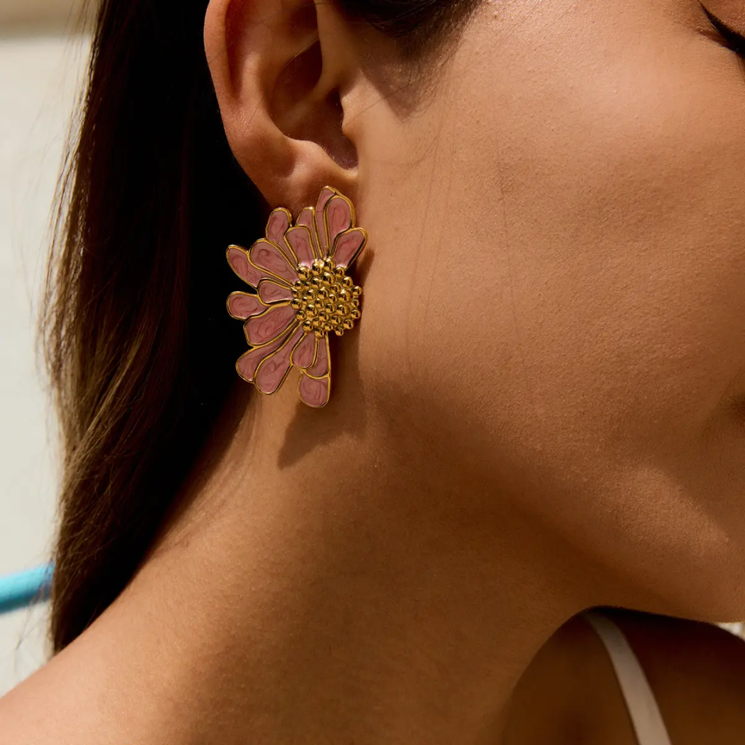 Willa Big Flower Earrings