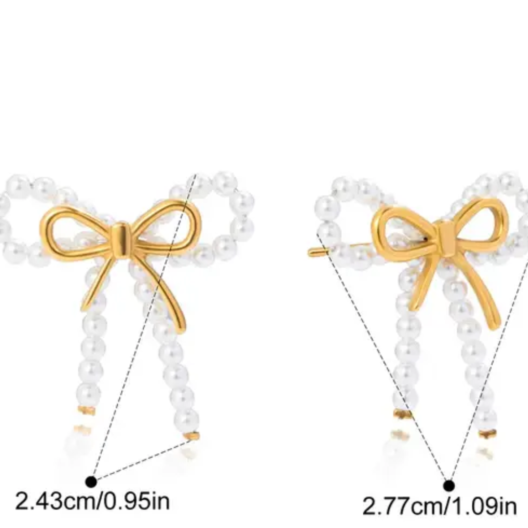 Bowina Pearl Gold Earrings
