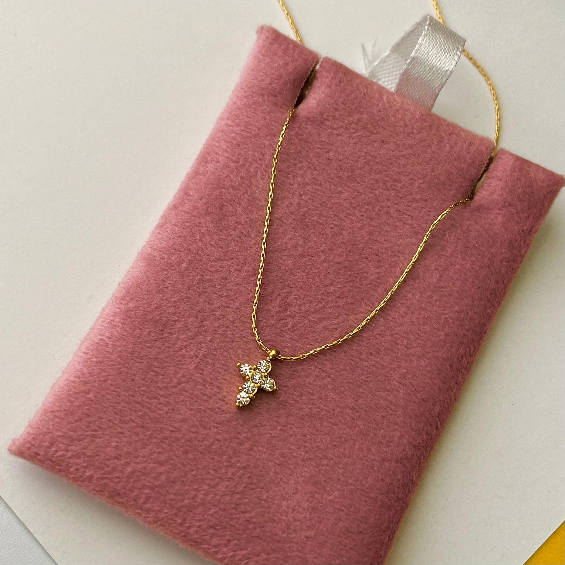 Holy Christi Cross Diamond Necklace