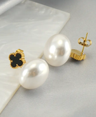 Potli Black Clover Earrings