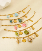 Candy Colours Shell Charm Bracelets