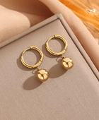 Ruru Ball Golden Earrings