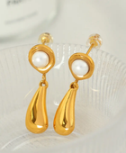 Crusli Pearl Hanging Earrings