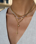 Saturn Double Star Necklace