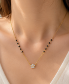 Bossom Flower Diamond Mangalsutra