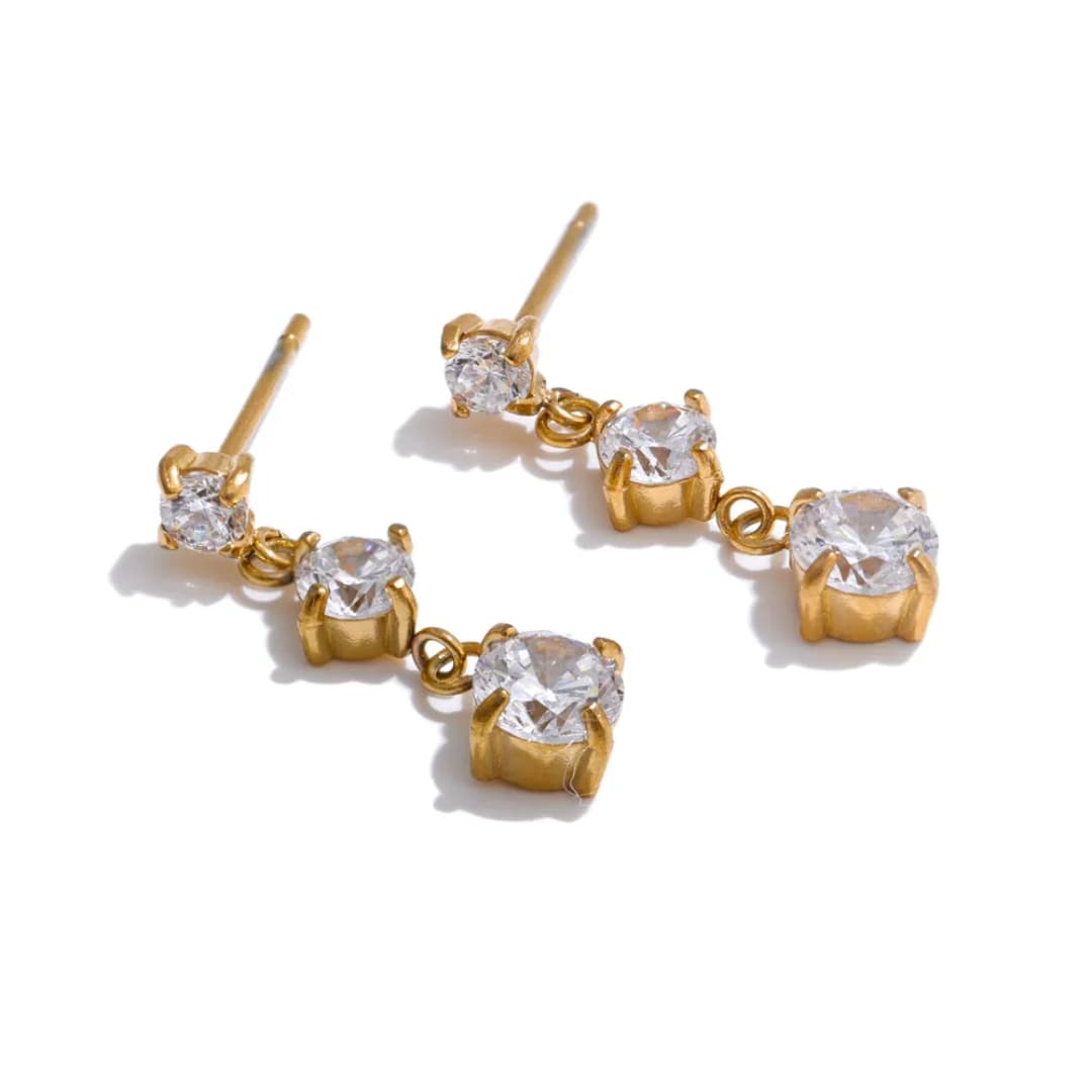Eiffany Dainty Diamond Earrings