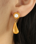 Crusli Pearl Hanging Earrings