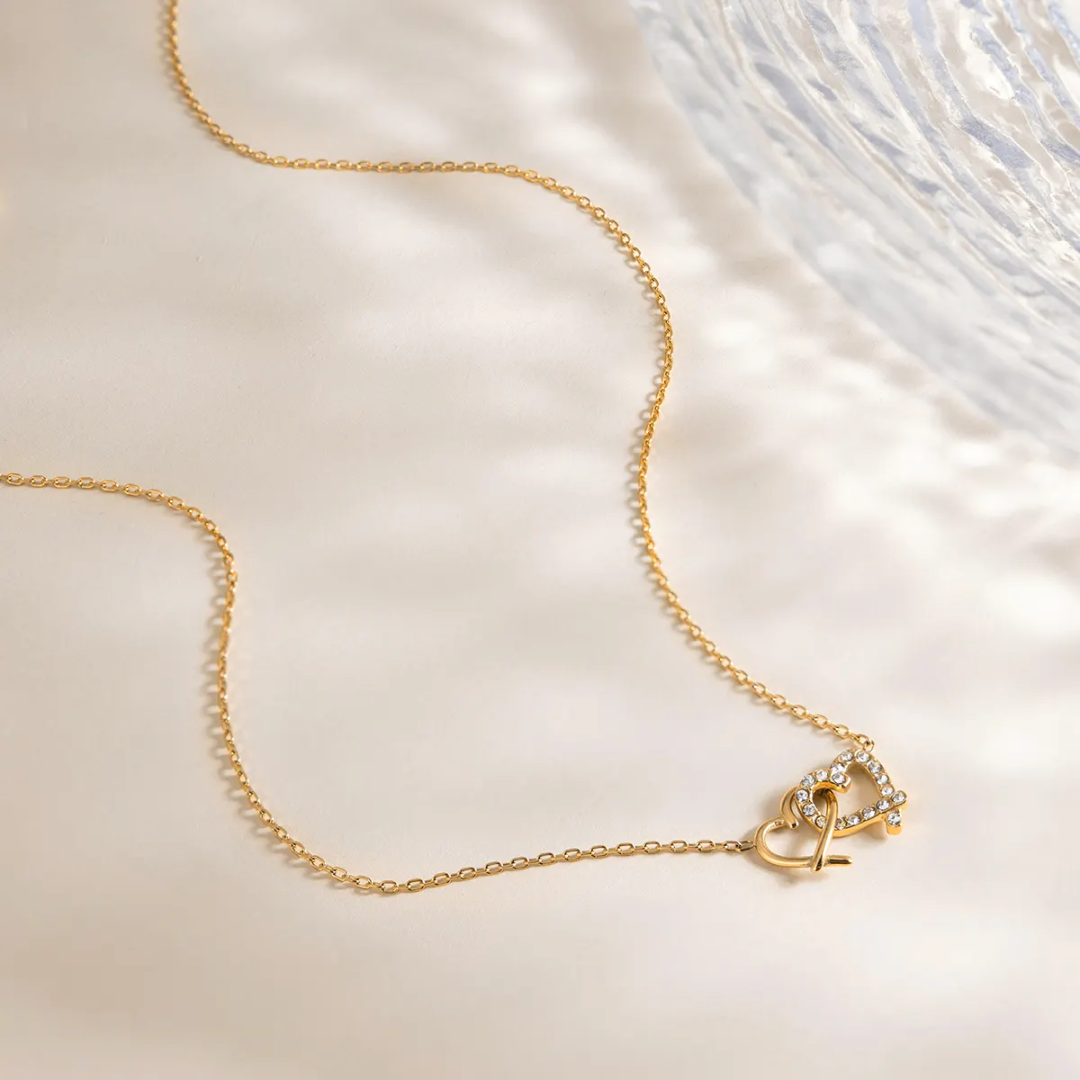 Heart to Heart Diamond Necklace