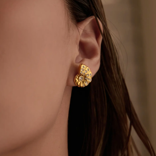 Allure Shell Diamond Earrings
