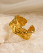 Numa Distorted Adjustable Gold Ring✨