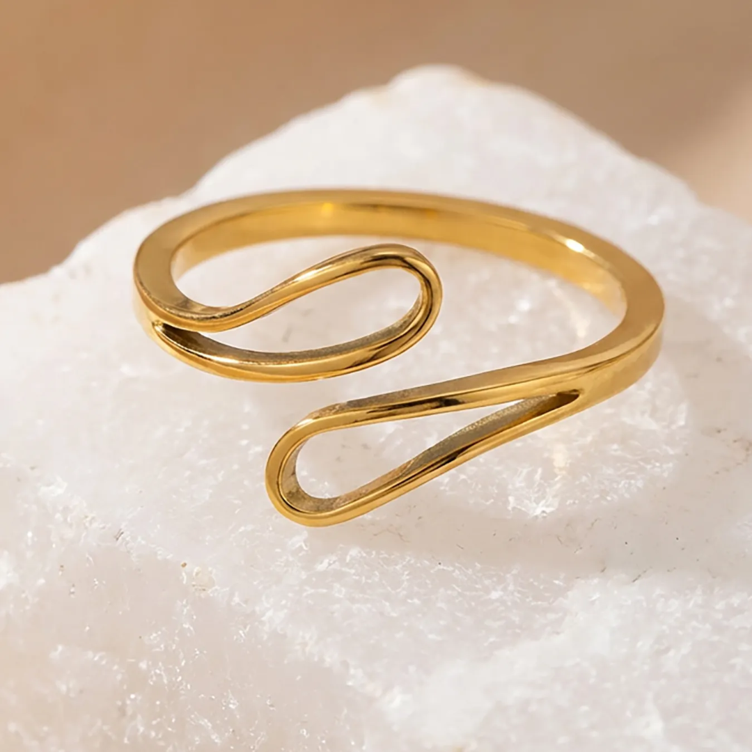 Cuvi Curve Gold Ring