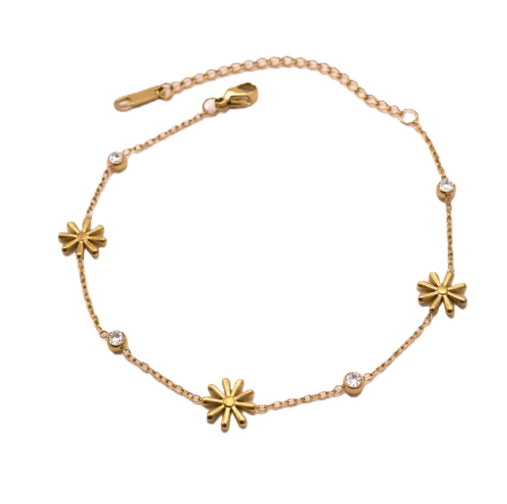 Blooming Flower Gold Bracelet