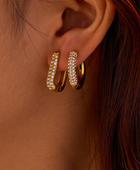 Daisy Diamond Square Hoops