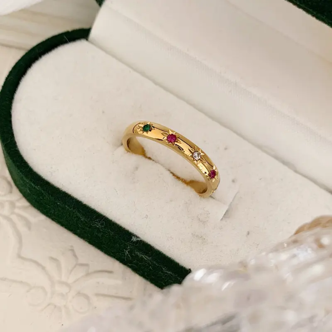 Wiser Multicolor Gold Ring