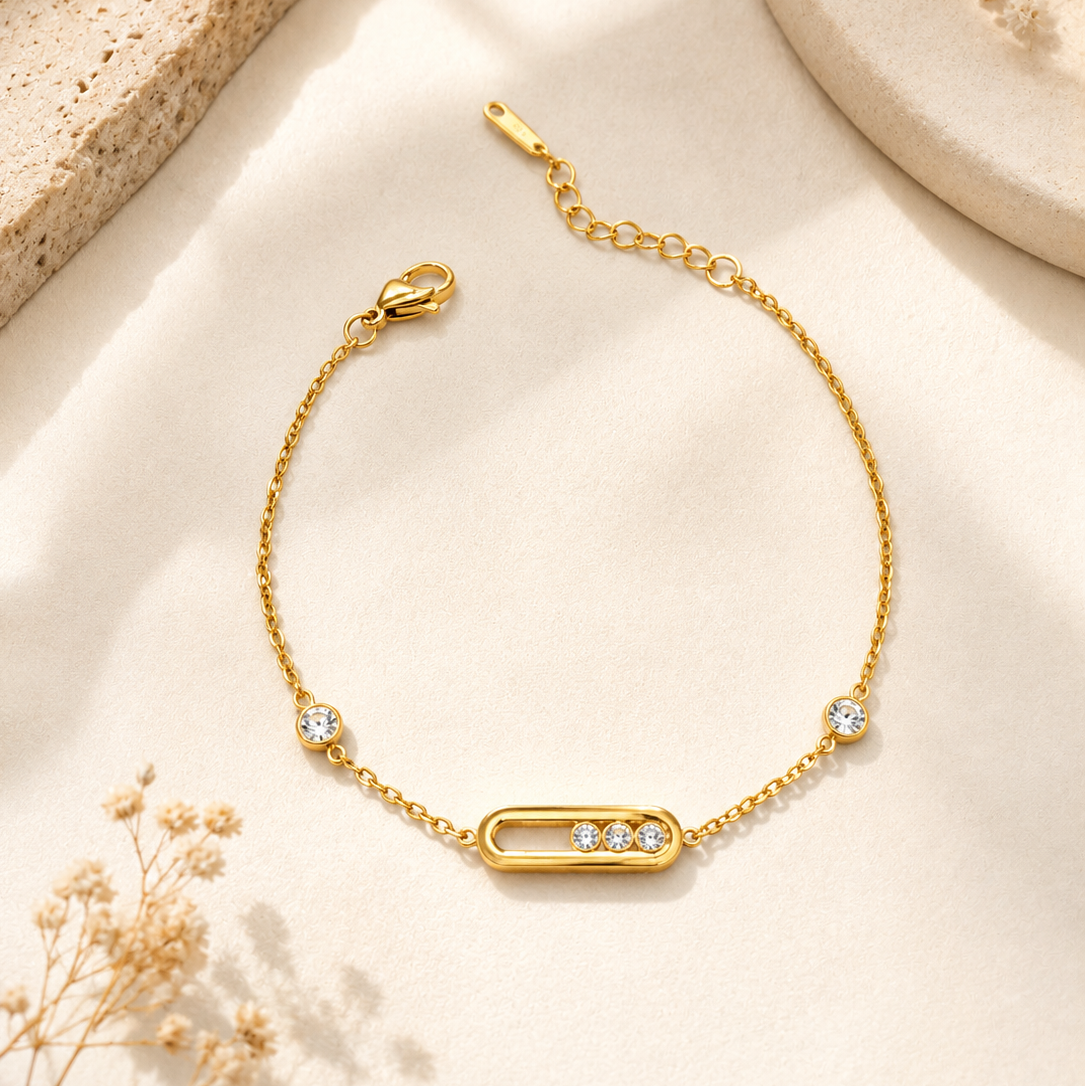 Nelina Moving Diamond Bracelet