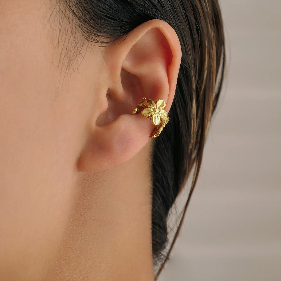 Clea Flower Earcuffs