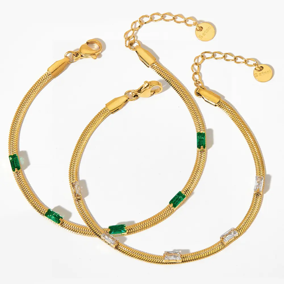 Go to Wear Snake Emerald Bracelets