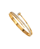 Wiara Nail Gold Cuff