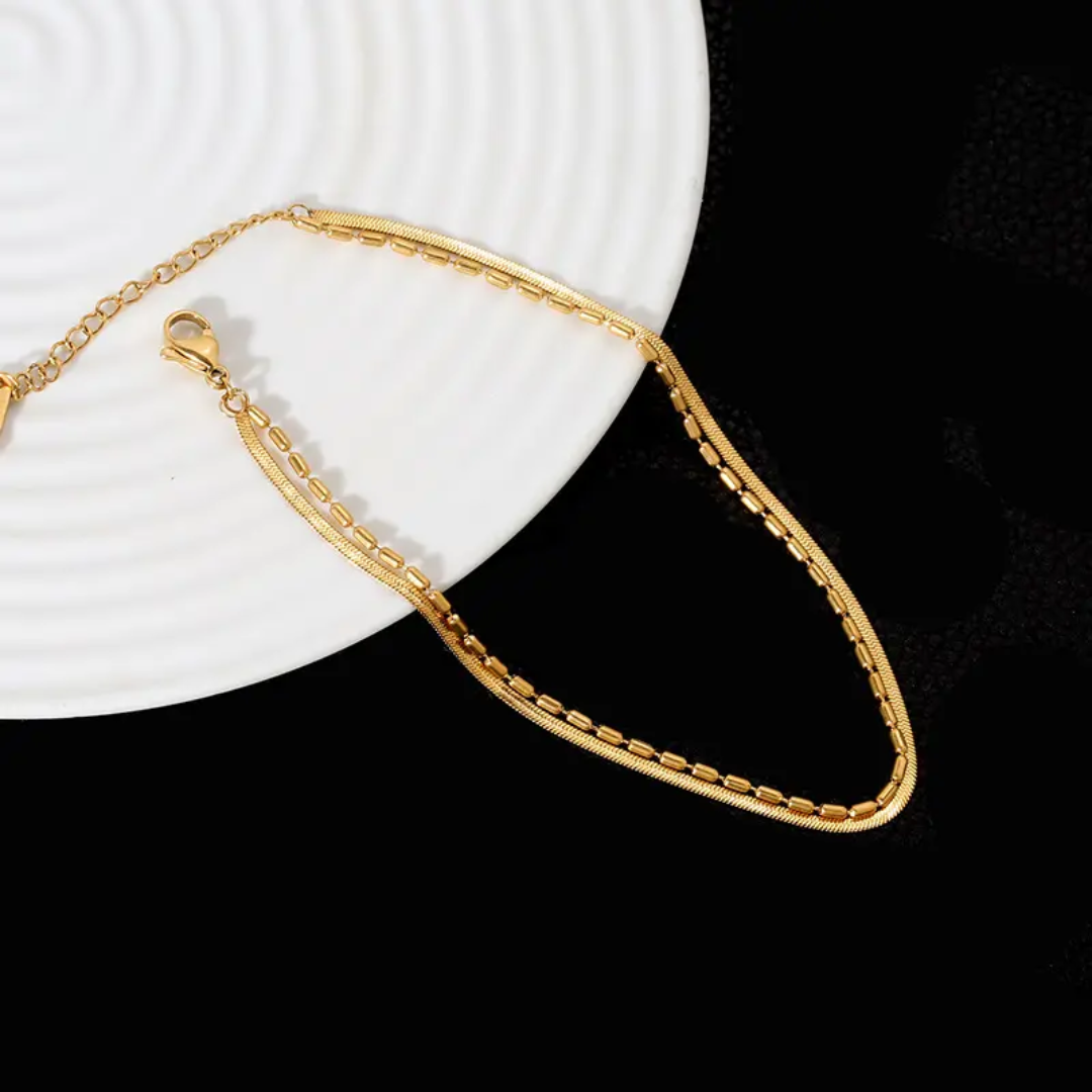 Lelia Double Sleek Anklet✨
