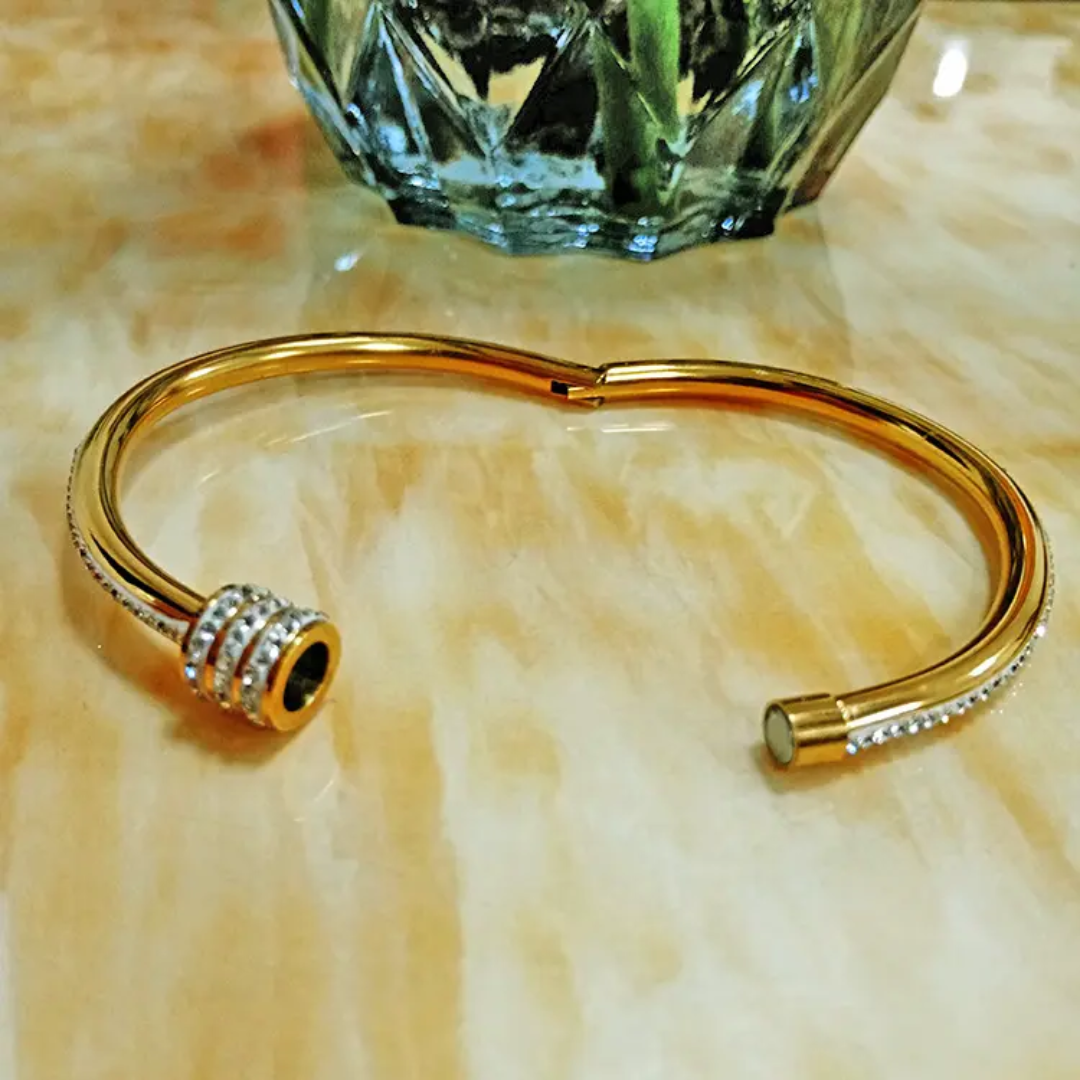 Roller Diamond Gold Cuff
