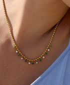 Baelish Green Emerald Charms Necklace