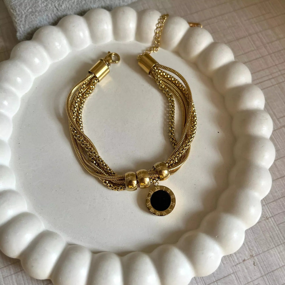 Roman Reversible Layered Bracelet