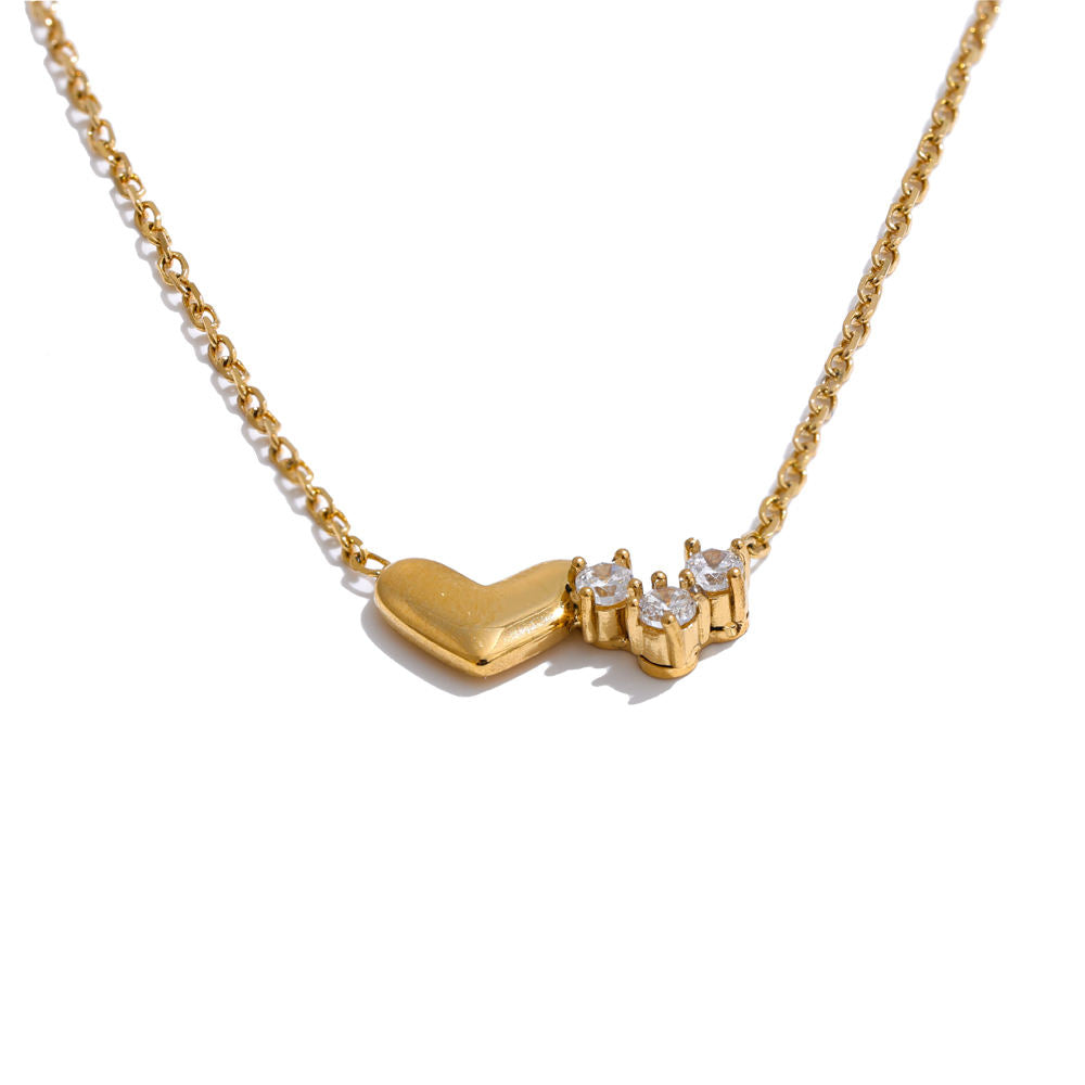 Segue Double Heart Diamond Necklace