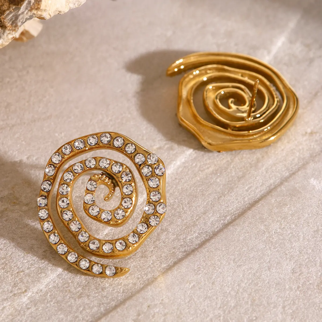Evolvi Diamond Round Earrings
