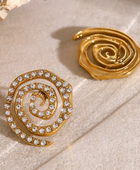 Evolvi Diamond Round Earrings
