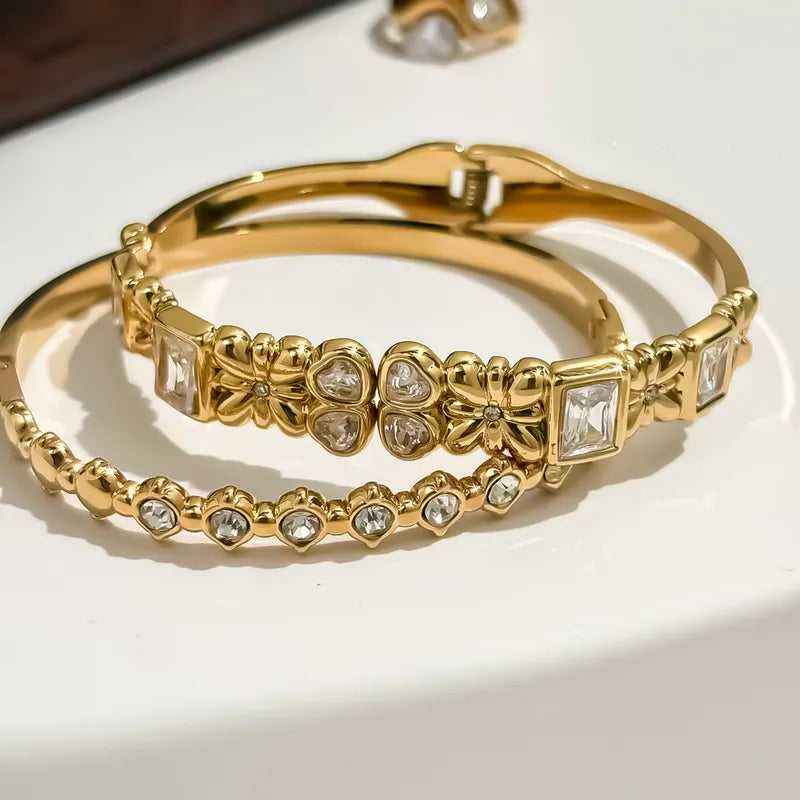 Caesi Diamond Gold Cuff