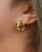 Georgi Twisted Gold Hoops