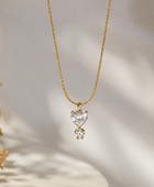 Woula Mini Heart Diamond Necklace