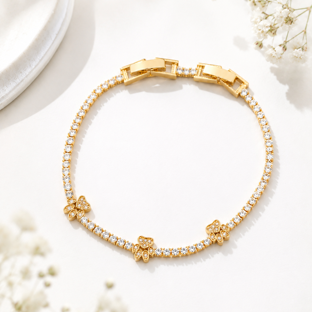 Bunny Paw Tennis Bracelet
