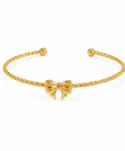 Ella Cute Bow Gold Cuff