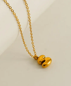 Bubble Mini Initial Letter Necklaces