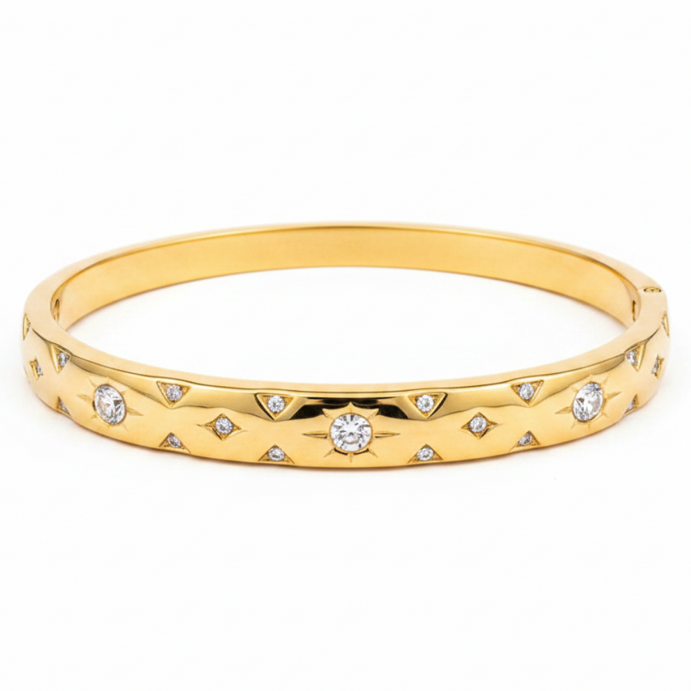 Leina Stars Gold Cuff