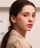 Bloody Red Statement Earrings