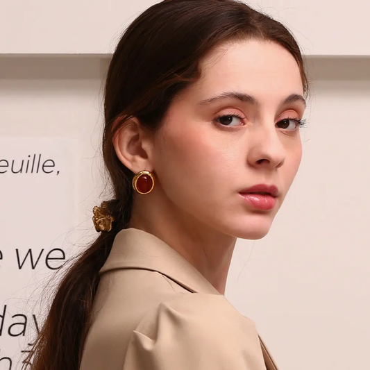 Bloody Red Statement Earrings