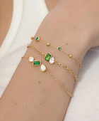Piani Emerald Dainty Bracelet