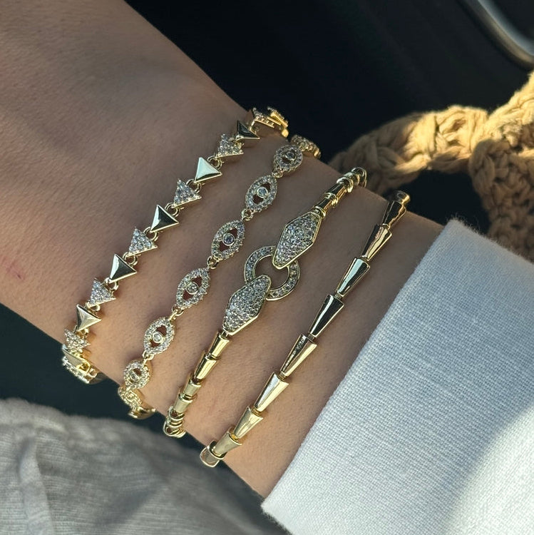 Eternity Evil Eye Tennis Bracelet