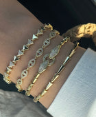 Eternity Evil Eye Tennis Bracelet