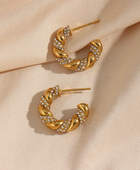 Georgi Twisted Gold Hoops