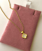 Minnie White Clover Necklace