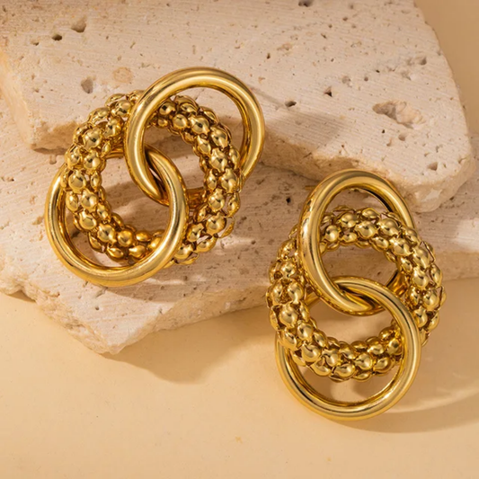 Lion Statement Gold Earrings❤️
