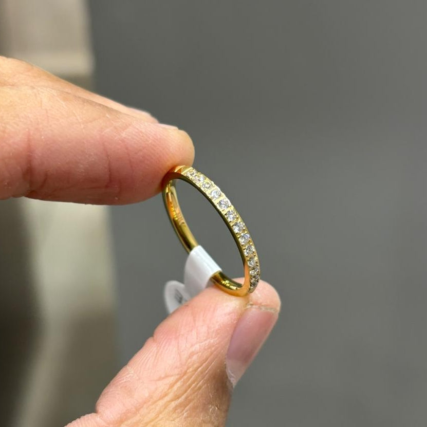 Sufiana Sleek Diamond Band Ring