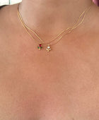 Little Tulip White Diamond Necklace